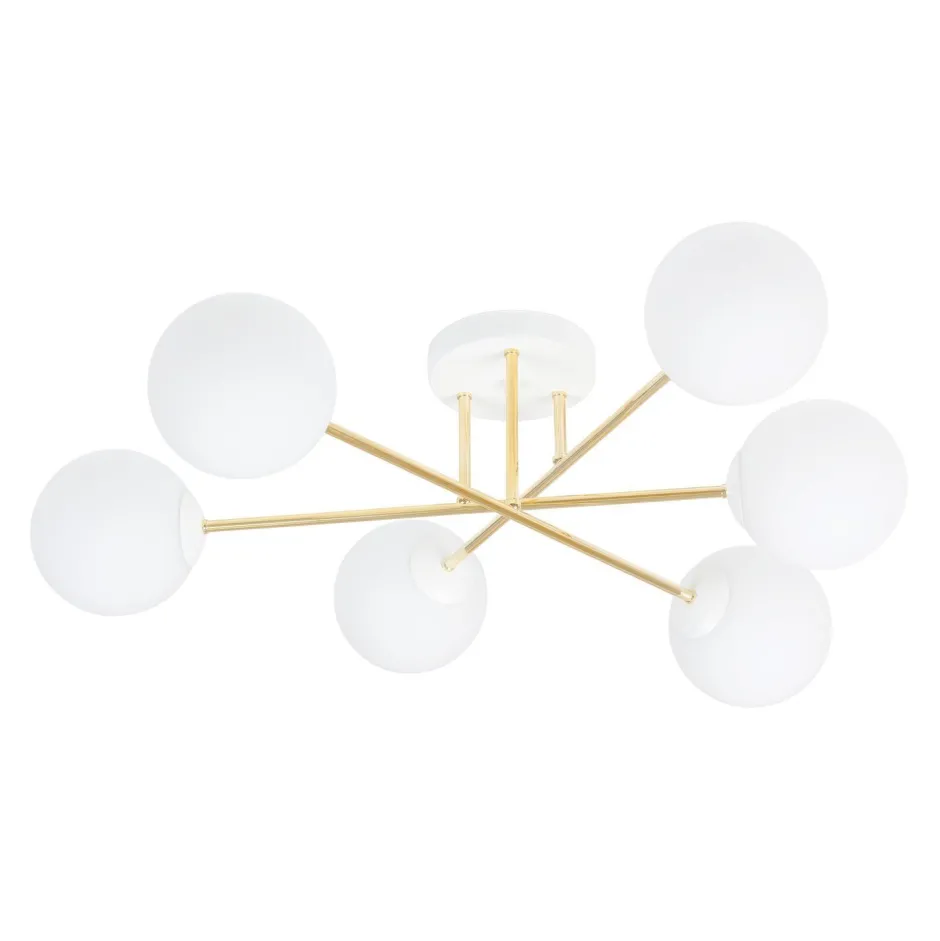 Emibig Deckenlampe ANNETTA Metall Glas Kugel Schirme< Deckenleuchten|Flurlampen