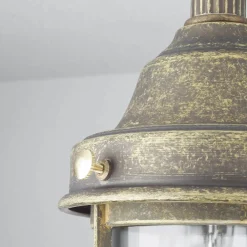 Außenleuchten Antik|Außenleuchten Messing*Giovanni Battista Deckenlampe Außen Maritim Echt-Messing