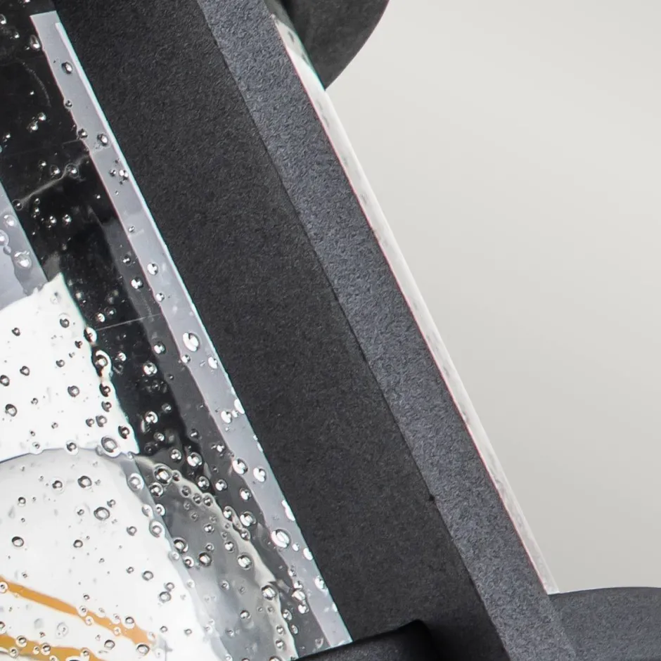 Außenleuchten Antik|Rustikale Außenleuchten*Elstead Deckenlampe außen rund Ø 33 cm Schwarz Transparent IP44