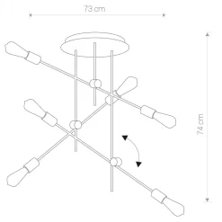 Deckenleuchten|Bürolampen*Nowodvorski Deckenlampe Axis Schwarz Metall