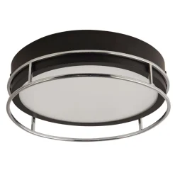 Deckenleuchten|Bürolampen*Searchlight Deckenlampe Bad IP44 2x E14 D: 30 cm Schwarz Chrom