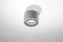 Betonlampen|Moderne Lampen*Sollux Deckenlampe Beton klein Ø 14 cm H: 9 cm GU10