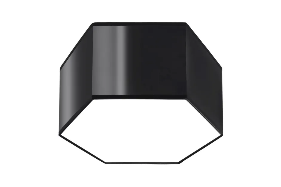 Sollux Deckenlampe blendarm Modern flach klein Schwarz 2x E27< Deckenleuchten|Flurlampen