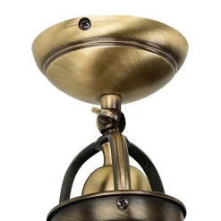 Metall Lampen|Vintage Lampen*Giovanni Battista Deckenlampe Bronziert Echt-Messing Handarbeit