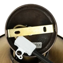 Metall Lampen|Vintage Lampen*Giovanni Battista Deckenlampe Bronziert Echt-Messing Handarbeit