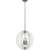 Deckenleuchten|Moderne Lampen*Elstead Deckenlampe Chrom Klar Glas Metall Modern BATILA