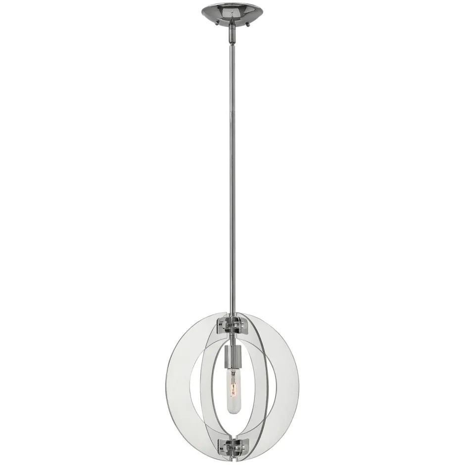 Deckenleuchten|Moderne Lampen*Elstead Deckenlampe E27 Ø33cm Chrom Glas Metall Modern