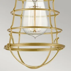 Elstead Deckenlampe E27 Metall Ø 14,5 cm rund in Messing< Deckenleuchten|Flurlampen