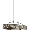 Deckenleuchten|Schlafzimmer Lampen*Elstead Deckenlampe Esstisch 91 cm lang in Bronze antik