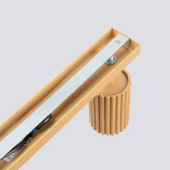 Flurlampen|Wohnzimmerlampen*Sollux Deckenlampe 4-flammig 81 cm lang GU10 in Gold aus Aluminium