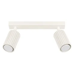 Sollux Deckenlampe 2-flammig 30 cm lang klein GU10 in Creme Modern< Flurlampen|Wohnzimmerlampen