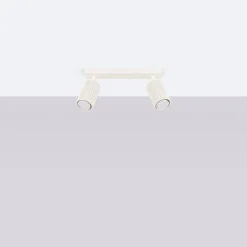 Sollux Deckenlampe 2-flammig 30 cm lang klein GU10 in Creme Modern< Flurlampen|Wohnzimmerlampen