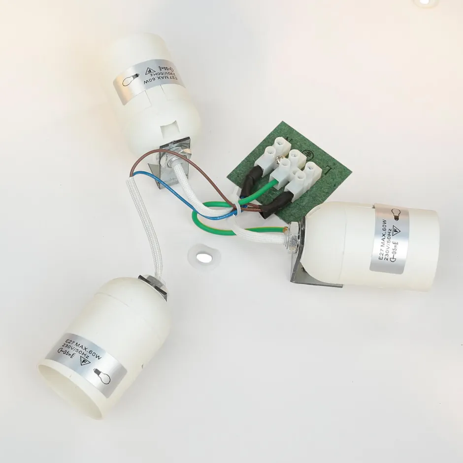 Deckenleuchten|Flurlampen*Easylight Deckenlampe 4-flammig Grün Gold Stoff dekorativ