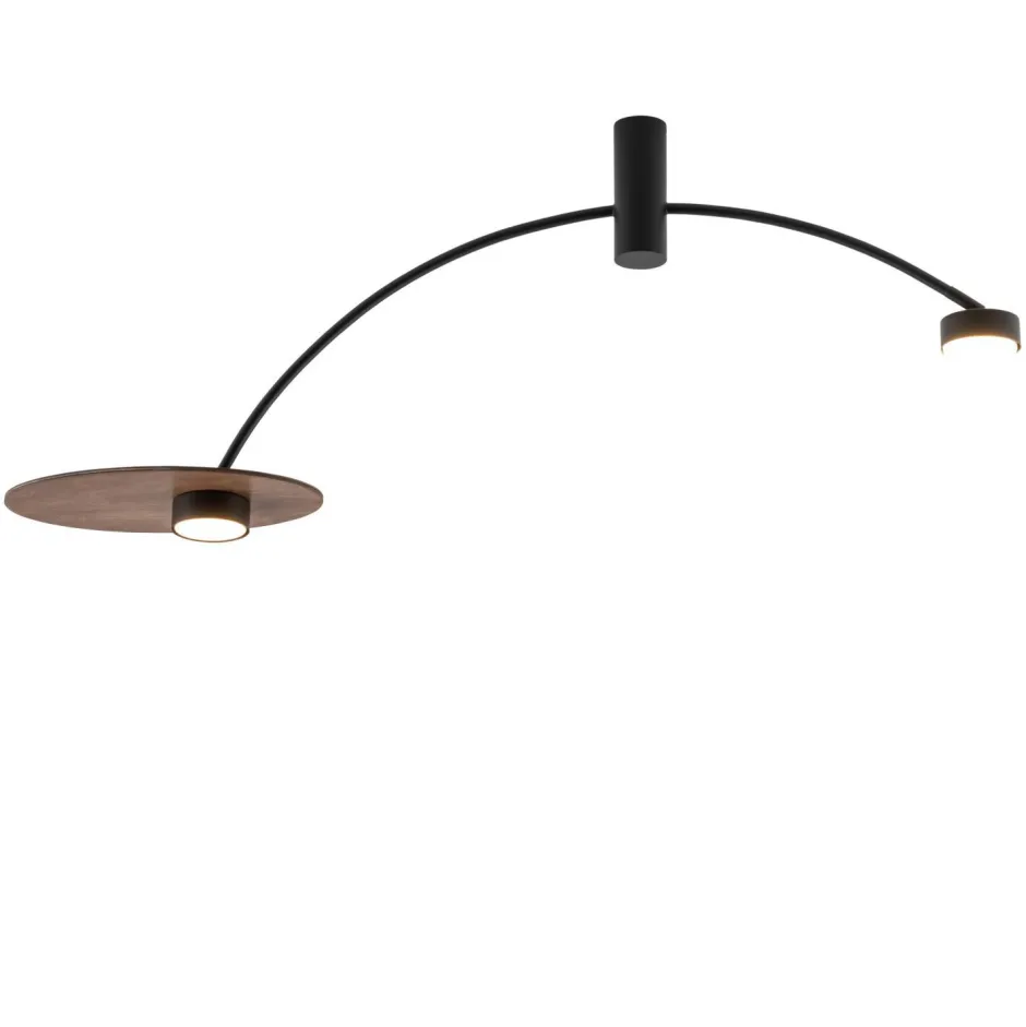 Deckenleuchten|Esszimmer Lampen*Nowodvorski Deckenlampe 2-flammig GX53 Schwarz Holz B: 110 cm