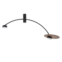 Deckenleuchten|Esszimmer Lampen*Nowodvorski Deckenlampe 2-flammig GX53 Schwarz Holz B: 110 cm