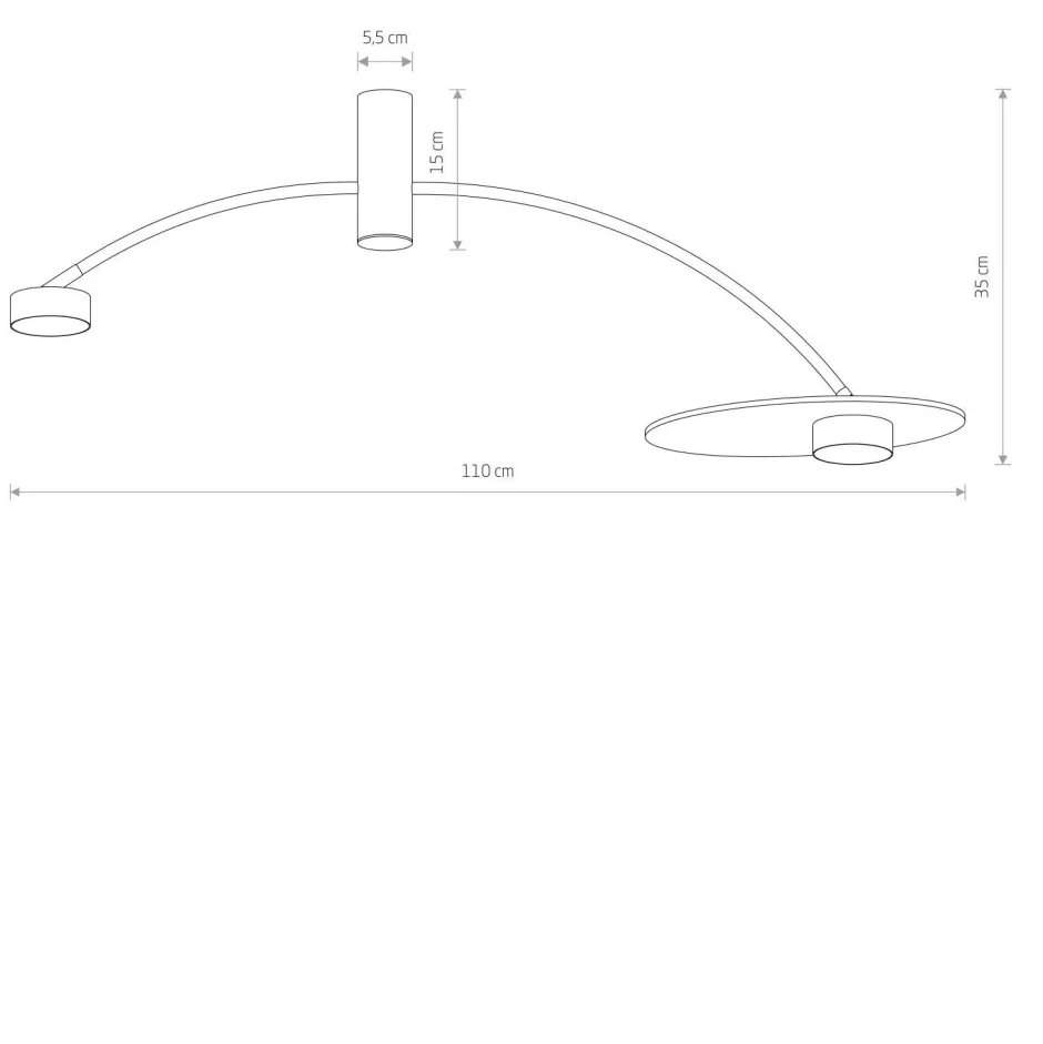 Deckenleuchten|Esszimmer Lampen*Nowodvorski Deckenlampe 2-flammig GX53 Schwarz Holz B: 110 cm