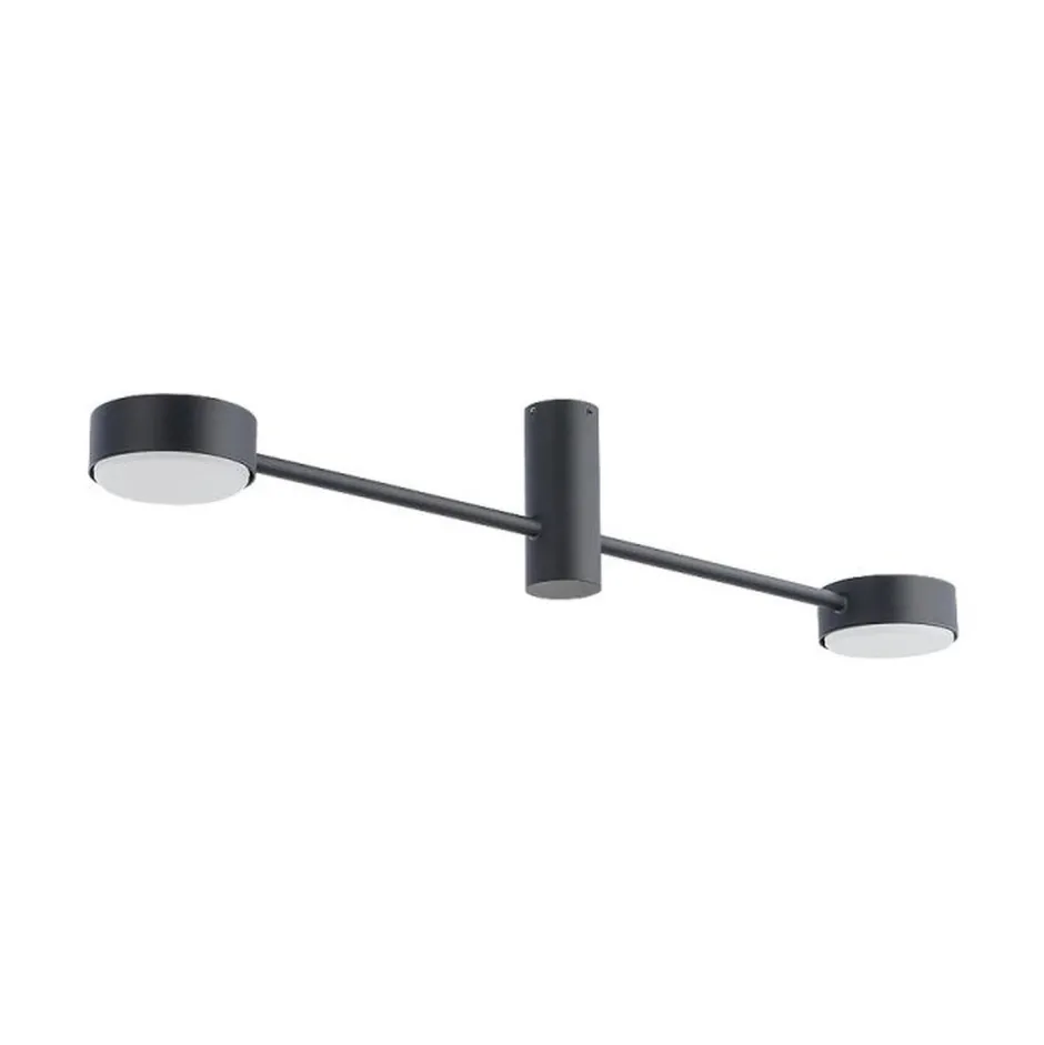 Nowodvorski Deckenlampe 2-flammig GX53 Schwarz Metall Modern 68 cm lang< Deckenleuchten|Flurlampen