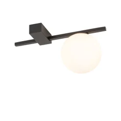 Deckenleuchten|Flurlampen*Nowodvorski Deckenlampe G9 Schwarz Weiß Glas Aluminium Modern