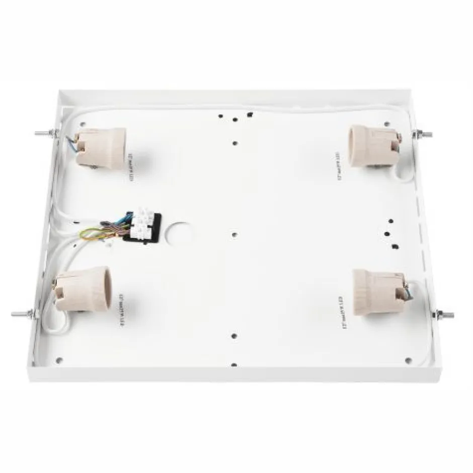 Deckenleuchten|Flurlampen*Lamkur Deckenlampe Glas blendarm Holz Pinie E27 B:38,5 cm