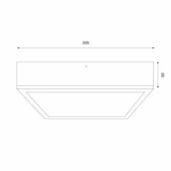 Deckenleuchten|Flurlampen*Lamkur Deckenlampe Glas blendarm Holz Pinie E27 B:38,5 cm