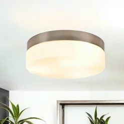 Easylight Deckenlampe Glas Matt Nickel< Glaslampen|Bürolampen