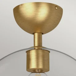 Deckenleuchten|Flurlampen*Elstead Deckenlampe Glas Metall E27 Ø 30,5 cm in Gold gebürstet