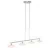 Deckenleuchten|Badezimmer Lampe*Steinhauer Deckenlampe Glas Metall 4-flmg 120 cm inkl. G9 blendarm