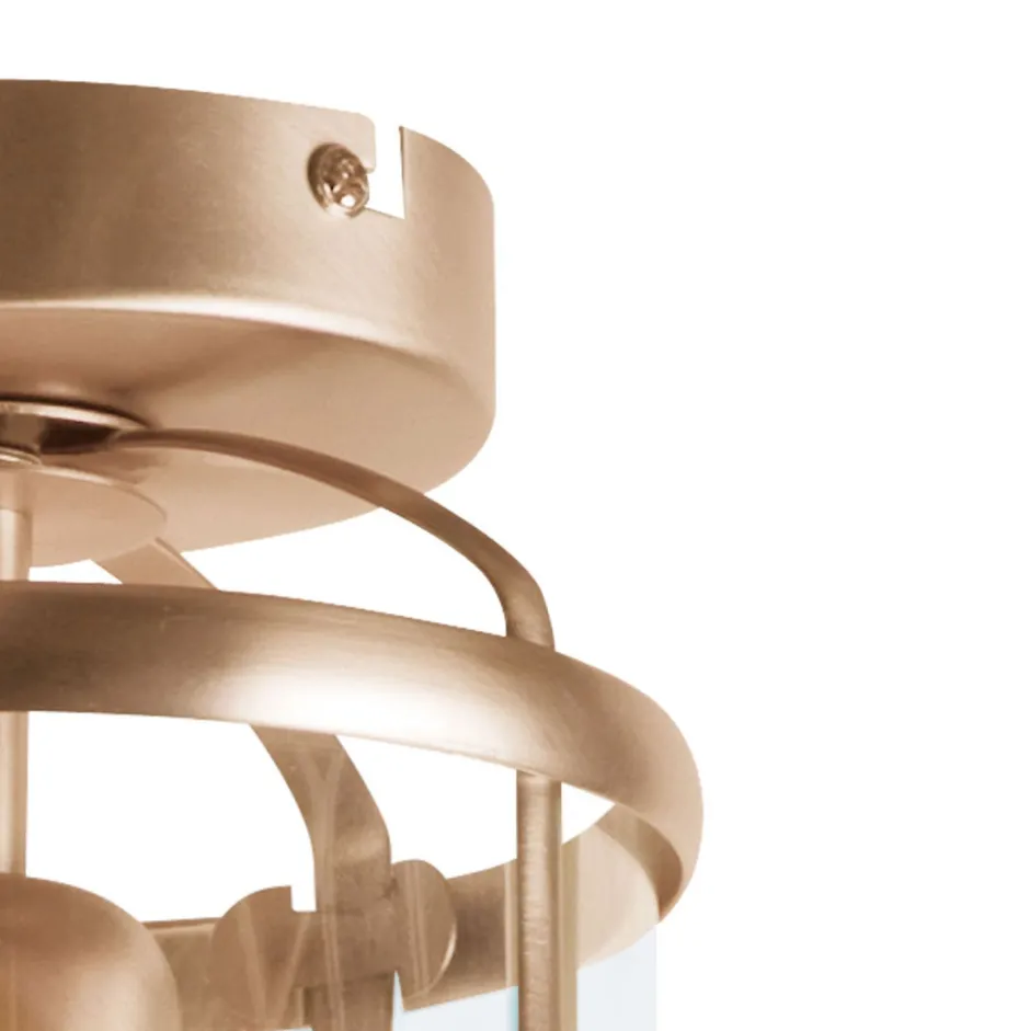 Steinhauer Deckenlampe Glas Metall in Bronze Ø16 cm E27 Klassisch< Deckenleuchten|Badezimmer Lampe