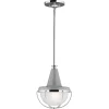 Deckenleuchten|Industrie Lampen*Elstead Deckenlampe Glas Metall Industrial in Nickel E27 Ø23cm