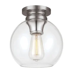 Elstead Deckenlampe Glas Metall Kugelschirm Ø22cm E27 FINYA< Deckenleuchten|Flurlampen