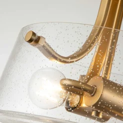 Flurlampen|Bürolampen*Elstead Deckenlampe Glas Schirm Ø 31,3 cm in Messing gebürstet