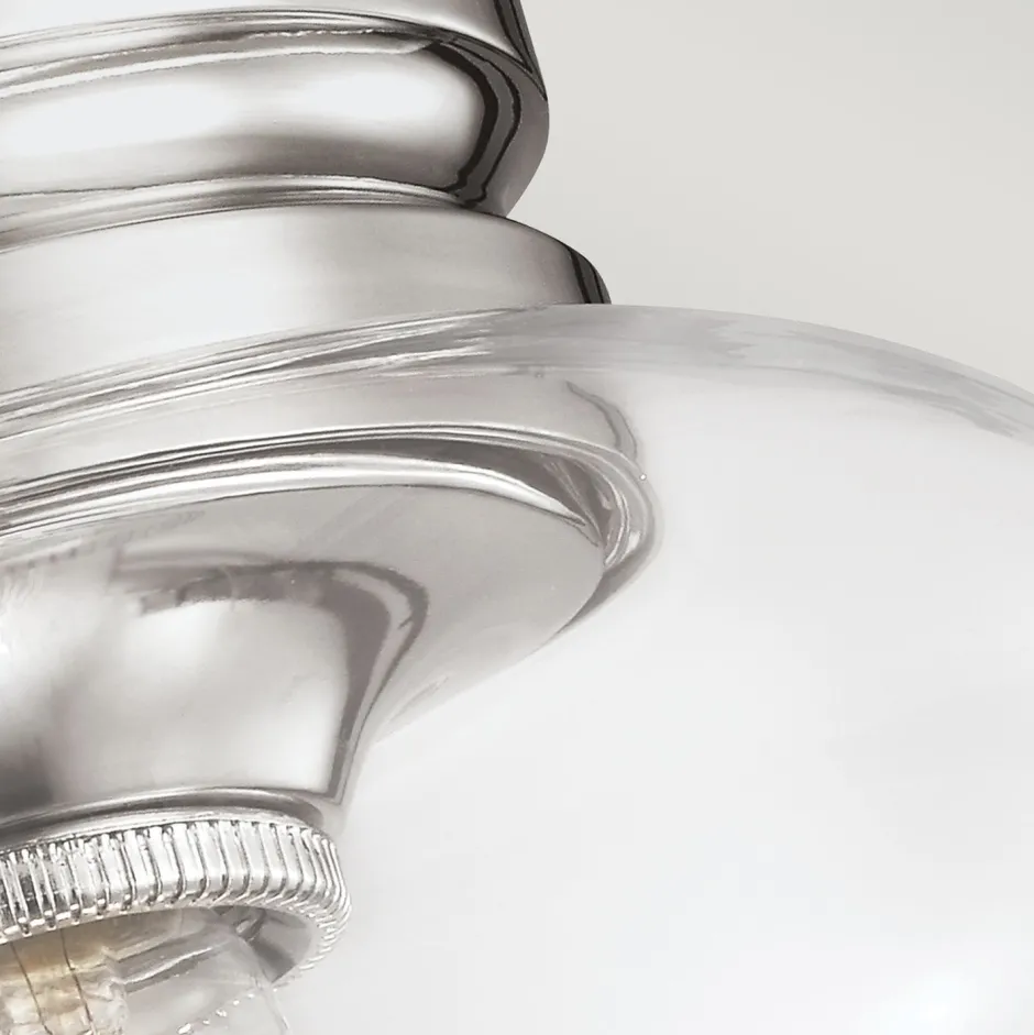 Elstead Deckenlampe Glas Vintage Design Ø23cm E27 BASRA< Deckenleuchten|Flurlampen