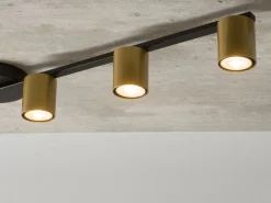 Deckenleuchten|Flurlampen*Sigma Deckenlampe Gold Schwarz 5-flammig 110 cm stylisch