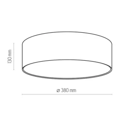 TK Lighting Deckenlampe Grün Ø 38 cm rund flach Kinderzimmer<Kinder Kinderzimmerlampen|Kinderlampen