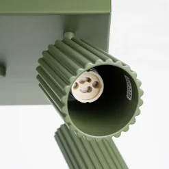 Sollux Deckenlampe Grün B: 25 cm klein schwenkbar 4x GU10 Aluminium< Flurlampen|Wohnzimmerlampen