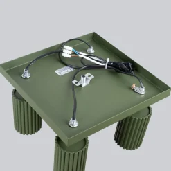 Sollux Deckenlampe Grün B: 25 cm klein schwenkbar 4x GU10 Aluminium< Flurlampen|Wohnzimmerlampen