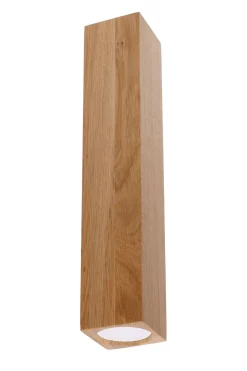 Holzlampen|Moderne Lampen*Sollux Deckenlampe Holz 30 cm hoch Modern GU10 BASILEA