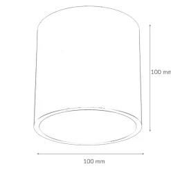 Sollux Deckenlampe Holz Ø10cm klein rund GU10 Modern< Holzlampen|Spots