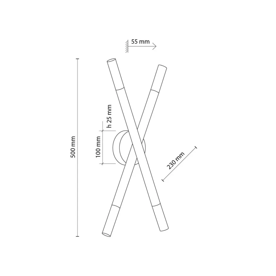 Deckenleuchten|Flurlampen*TK Lighting Deckenlampe Holz Glas 50 cm lang in Kiefer Weiß 4x G9