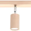 Deckenleuchten|Spots*Sollux Deckenlampe Holz L:45cm 3x GU10 Strahler Spot Lampe