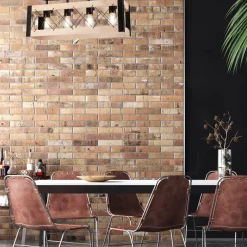 Lamkur Deckenlampe Holz Metall Rustikal 63 cm lang Schwarz Natur< Deckenleuchten|Bürolampen