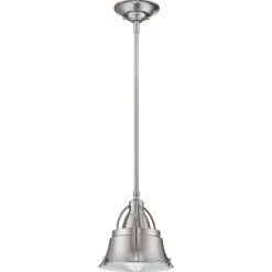 Deckenleuchten|Flurlampen*Elstead Deckenlampe Industrial Metall Glas in Nickel DEBIELA