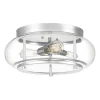 Deckenleuchten|Badezimmer Lampe*Elstead Deckenlampe IP44 Bad rund Ø 40,6 cm 3x E27 Chrom