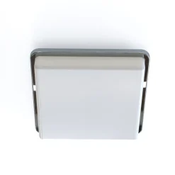 Nowodvorski Deckenlampe IP44 Chrom Weiß quadratisch E27 Badezimmer< Deckenleuchten|Badezimmer Lampe