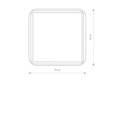 Nowodvorski Deckenlampe IP44 Chrom Weiß quadratisch E27 Badezimmer< Deckenleuchten|Badezimmer Lampe