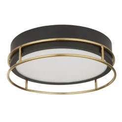 Wohnzimmerlampen|Glaslampen*Searchlight Deckenlampe IP44 D: 30 cm 2x E14 rund Badezimmer