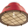 Ferroluce Deckenlampe Keramik Ø 35 cm Rot Shabby Antik Rostbraun< Wohnzimmerlampen|Keramiklampen