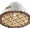Ferroluce Deckenlampe Keramik E27 D: 35 cm rund Vintage Design< Wohnzimmerlampen|Keramiklampen