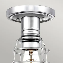 Deckenleuchten|Flurlampen*Elstead Deckenlampe klein Metall Ø 14,5 cm in Chrom poliert Vintage