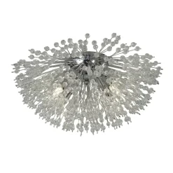 Searchlight Deckenlampe Kristall Ø 39 cm 4-flammig G9 Chrom Klar< Deckenleuchten|Flurlampen
